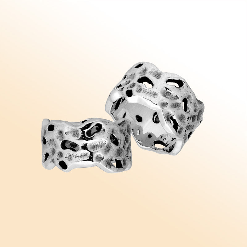 Sterling Silver beautiful design handcrafted ring from Bali, Indonesia with polished and oxidized detailing