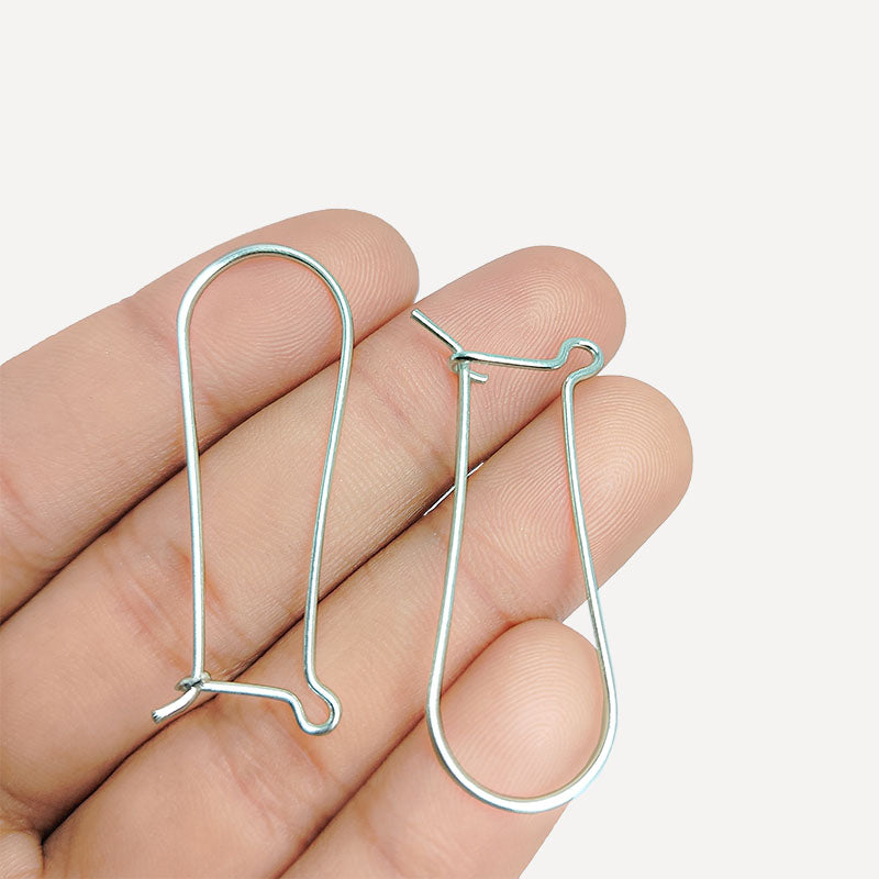 Handcrafted Silver Overlay Leverback Earwire from India with polished finish