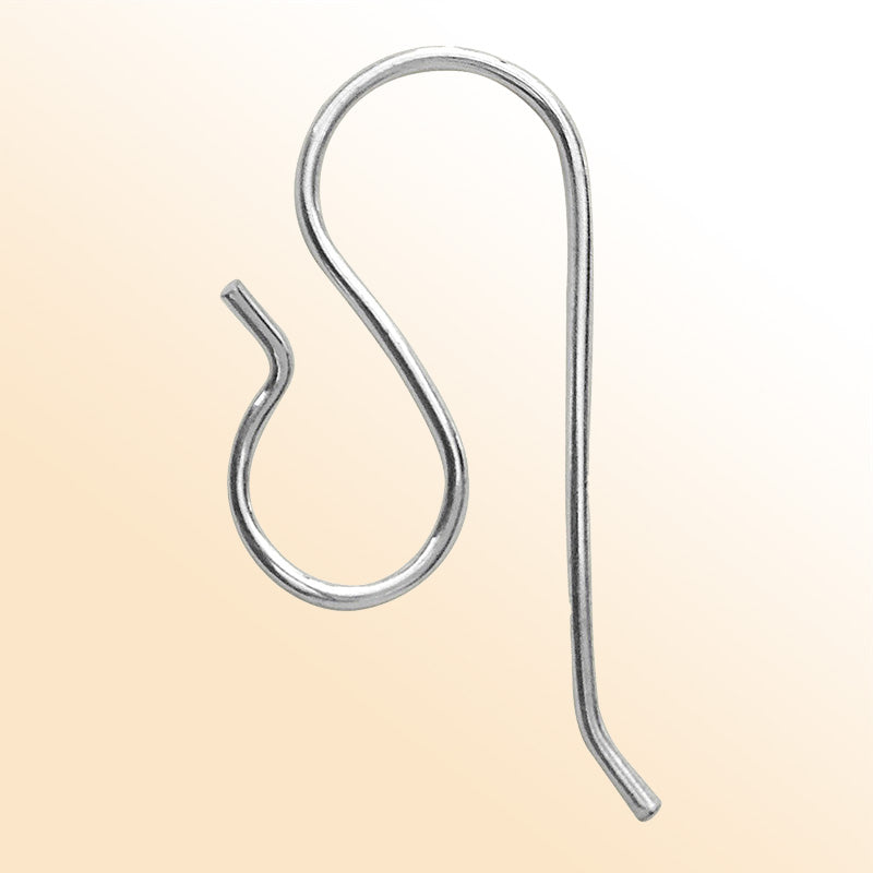 Handcrafted Silver Overlay S-Shaped Earwire from India for elegant jewelry designs
