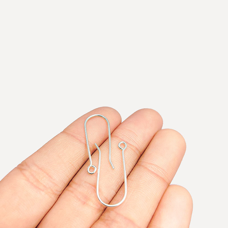 Classic silver overlay loop earwire handcrafted in India