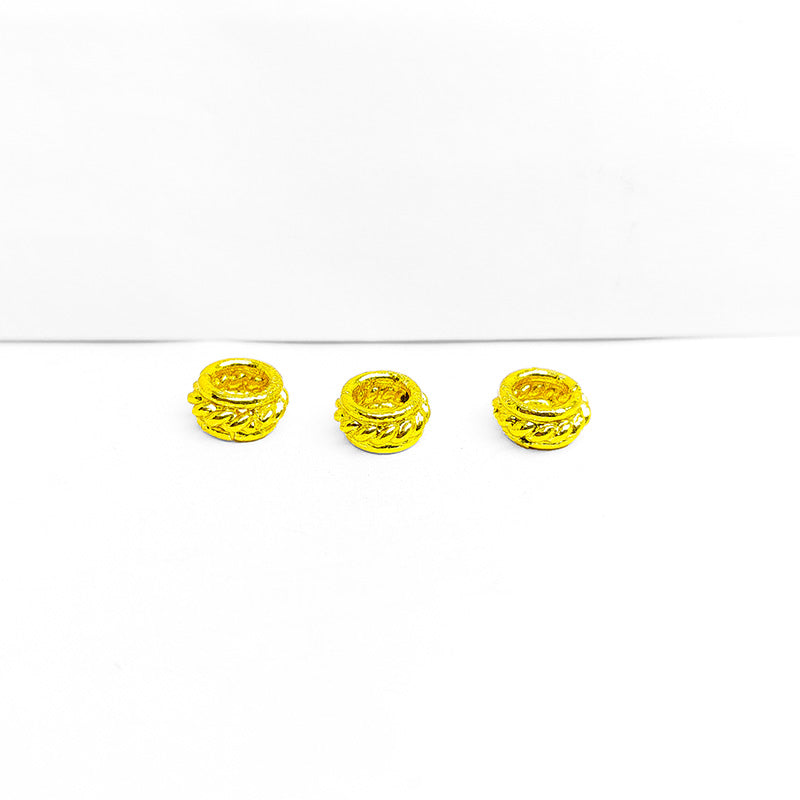 18K Gold Overlay Spacers Beads Bali Designs Inc