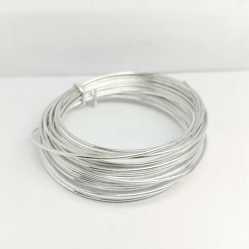 Silver overlay copper wire for jewelry making and DIY craft designs