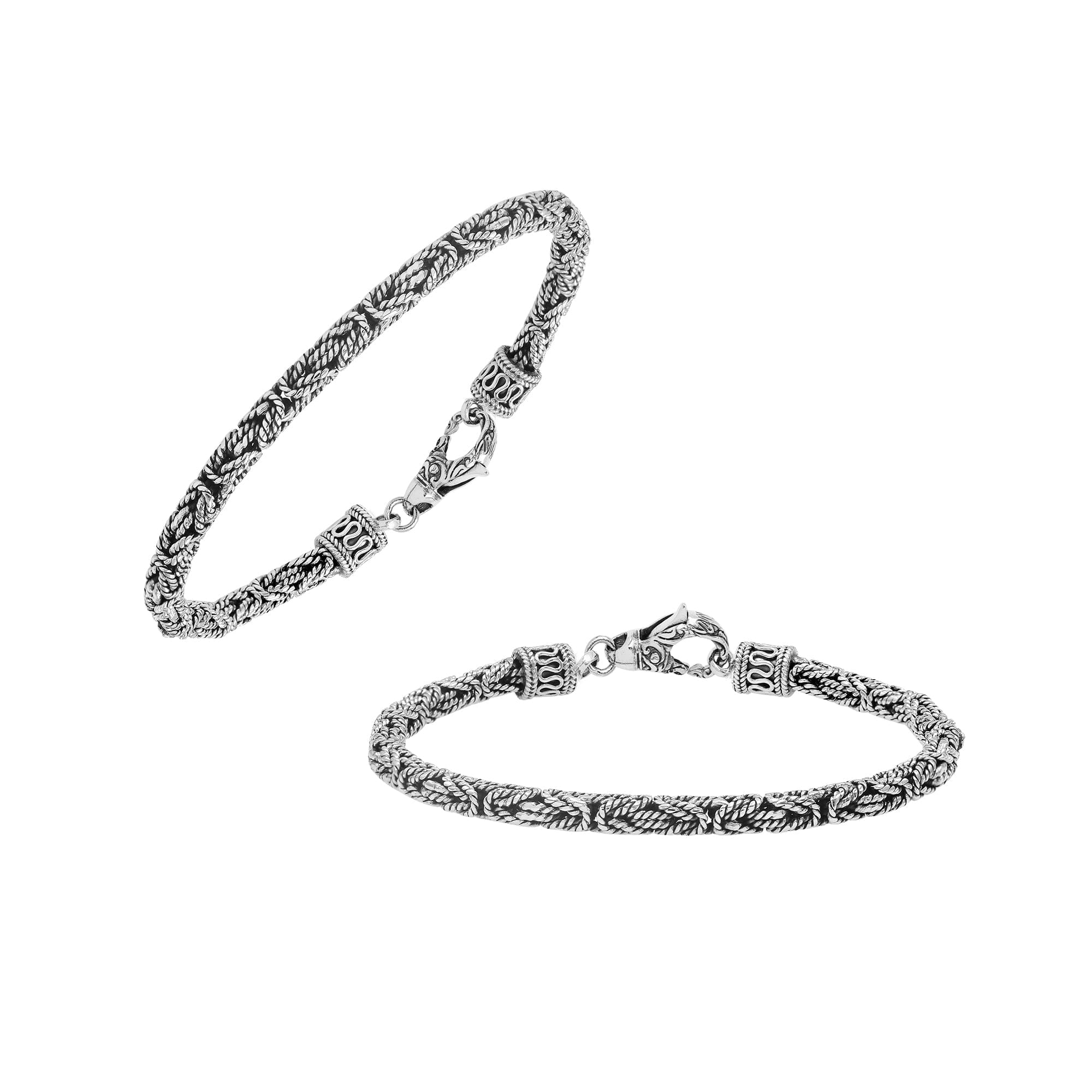 AB-6319-S-3MM-7" Sterling Silver Bracelet With Lobster Jewelry Bali Designs Inc