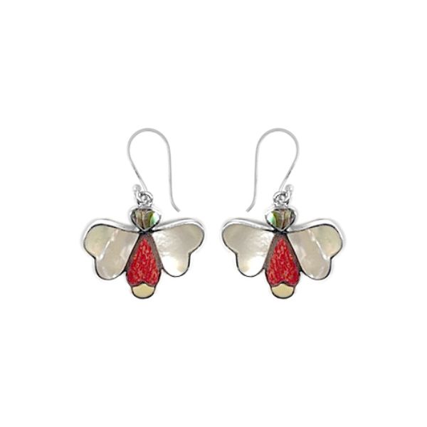 AE-6174-SH Sterling Silver Earring With Shell Jewelry Bali Designs Inc