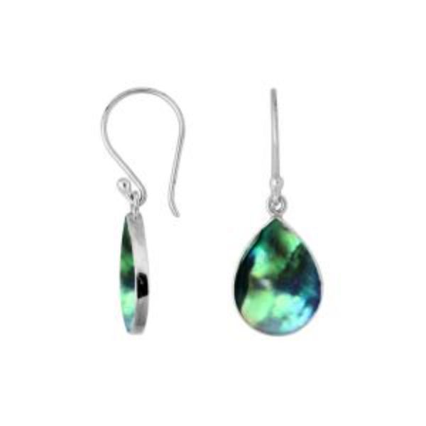 AE-6209-AB Sterling Silver Earring With Abalone Shell Jewelry Bali Designs Inc