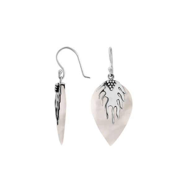 AE-6237-MOP Sterling Silver Earring With Mother Of Pearl Jewelry Bali Designs Inc