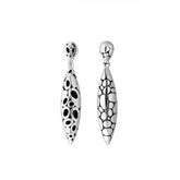 AE-6283-S Sterling Silver Earring With Plain Silver Jewelry Bali Designs Inc
