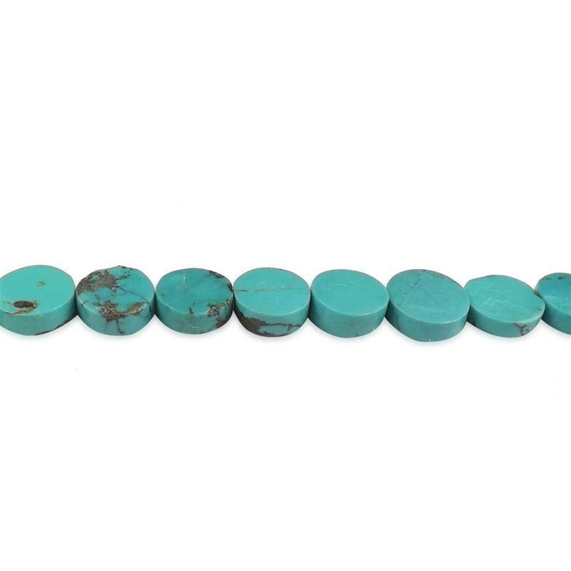 BD-1315-TQ Turquoise Bead Stand Round Coin Shape Beads Bali Designs Inc