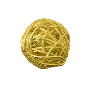 Handcrafted wire-wrapped bead with 18K Gold Overlay from India for DIY jewelry making