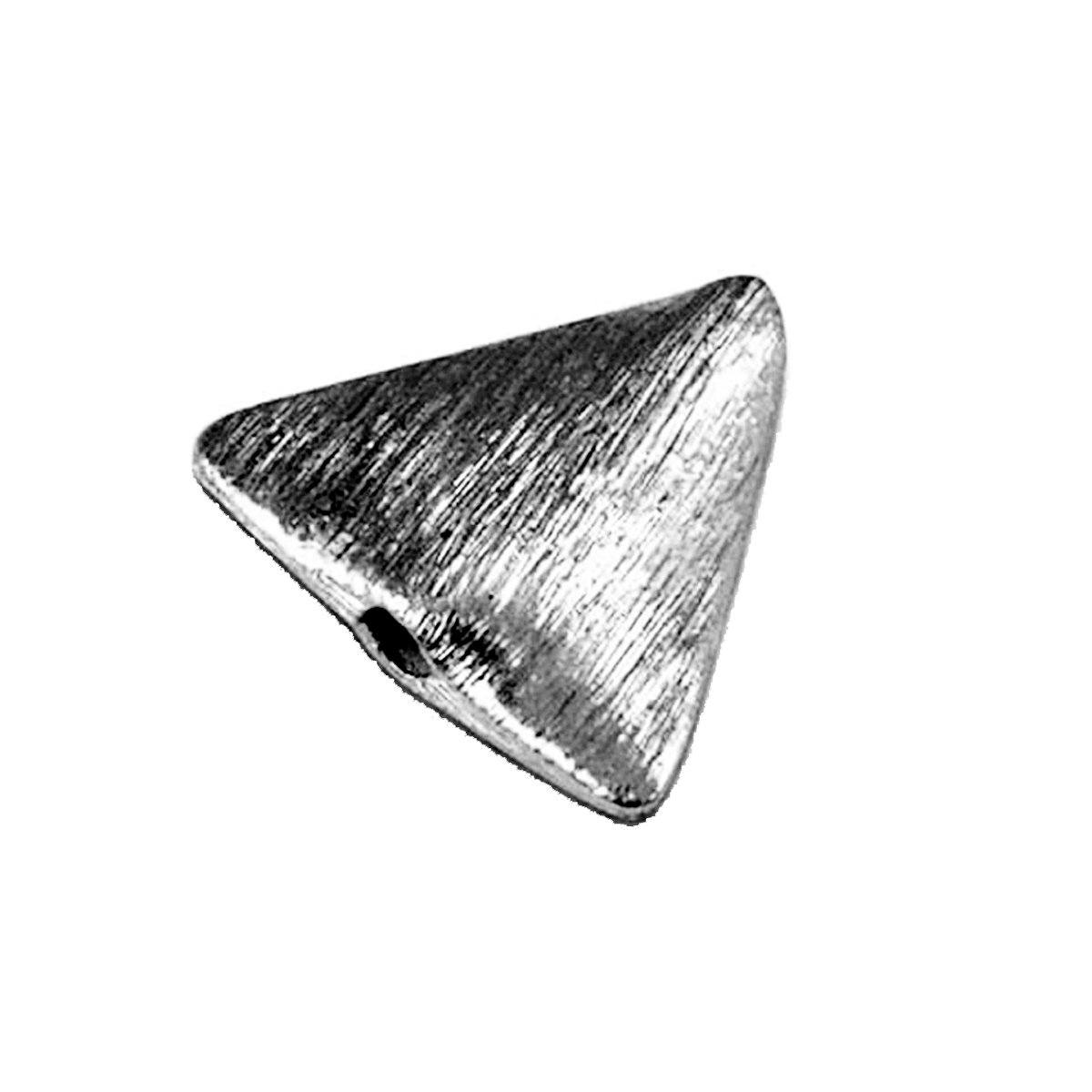 Handcrafted black rhodium overlay copper cone bead from India for jewelry making