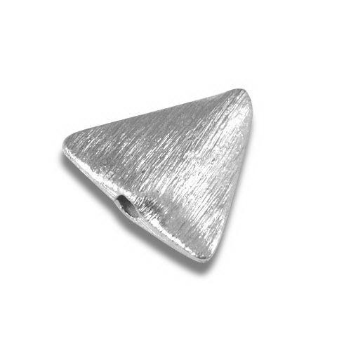 Decorative silver overlay copper textured cone bead handcrafted in India for modern jewelry making