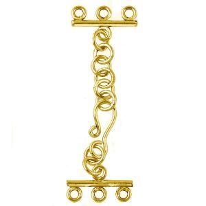 Elegant 18K Gold Overlay Over Copper adjustable multi-strand jewelry extender, handcrafted in India