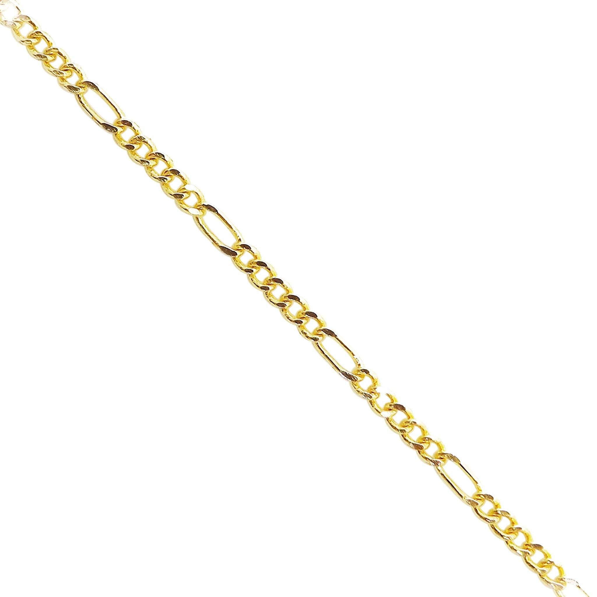 Slim oval link jewelry chain crafted with 18K Gold Overlay Over Copper featuring polished finish sold per foot for DIY creations