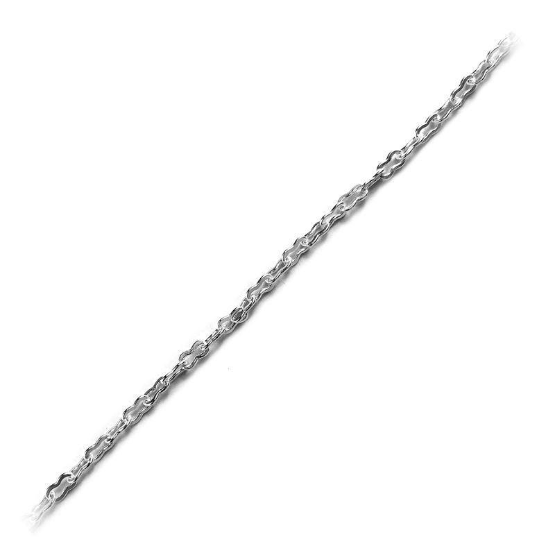 Elegant fine beading and extender chain made with silver overlay over copper featuring polished finish and smooth links for modern jewelry designs