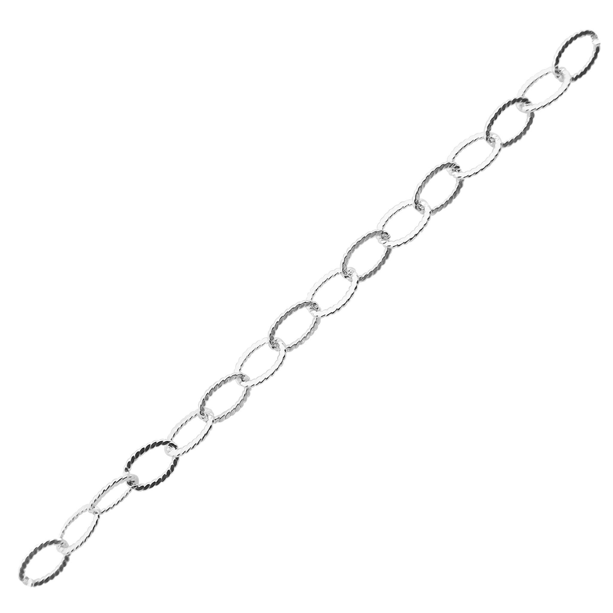 Silver Overlay Over Copper textured oval link beading and extender chain sold as per foot, ideal for creating custom necklaces and bracelets