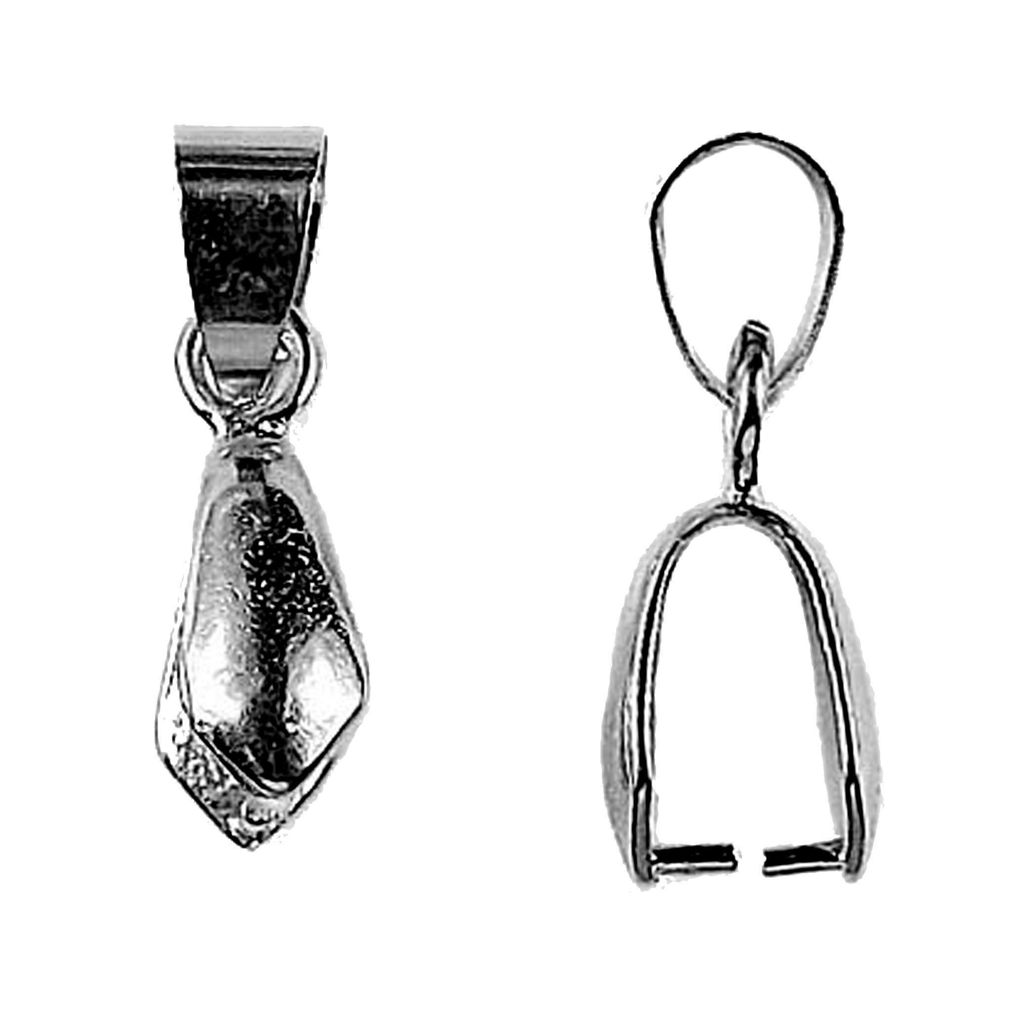 Handcrafted Black Rhodium Overlay Over Copper pendant bail from India for retail use