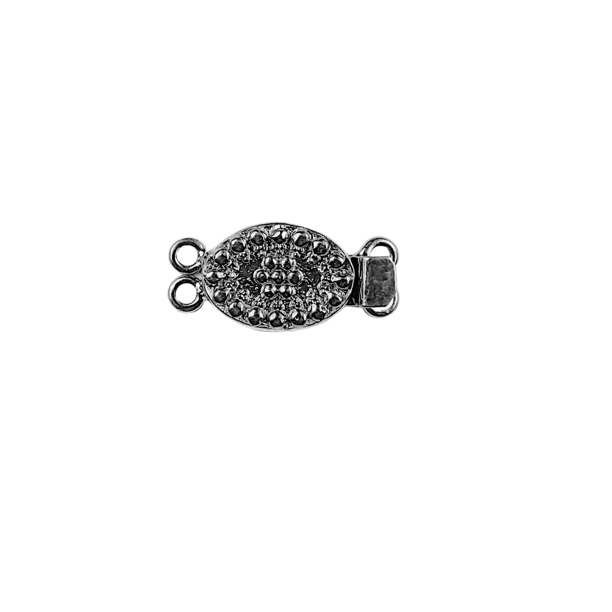 Black Rhodium Overlay Over Copper multi strand clasp with 2 hole handcrafted in India for jewelry making