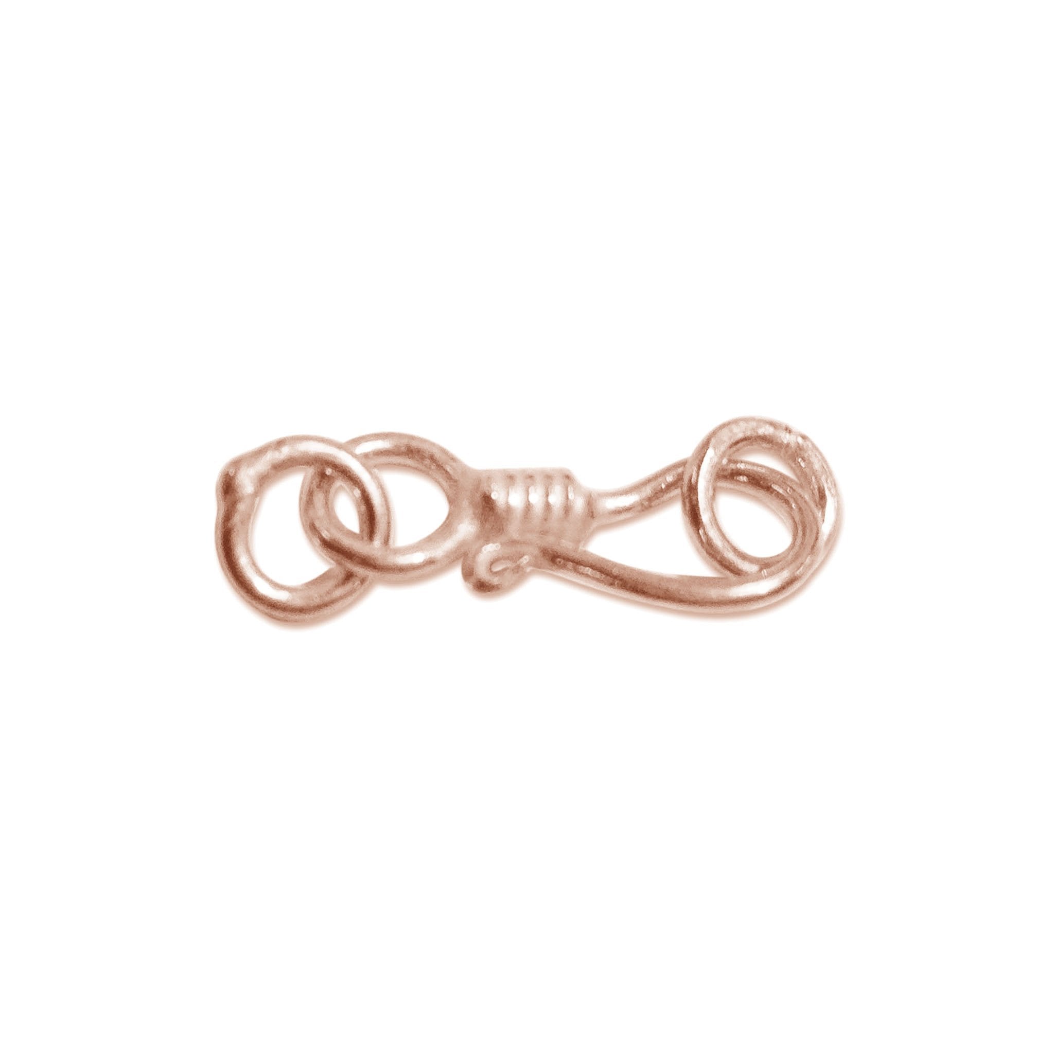 Rose gold overlay over copper hook jewelry finding designed for retail customers, perfect for handmade jewelry, creative designs, and DIY accessory projects