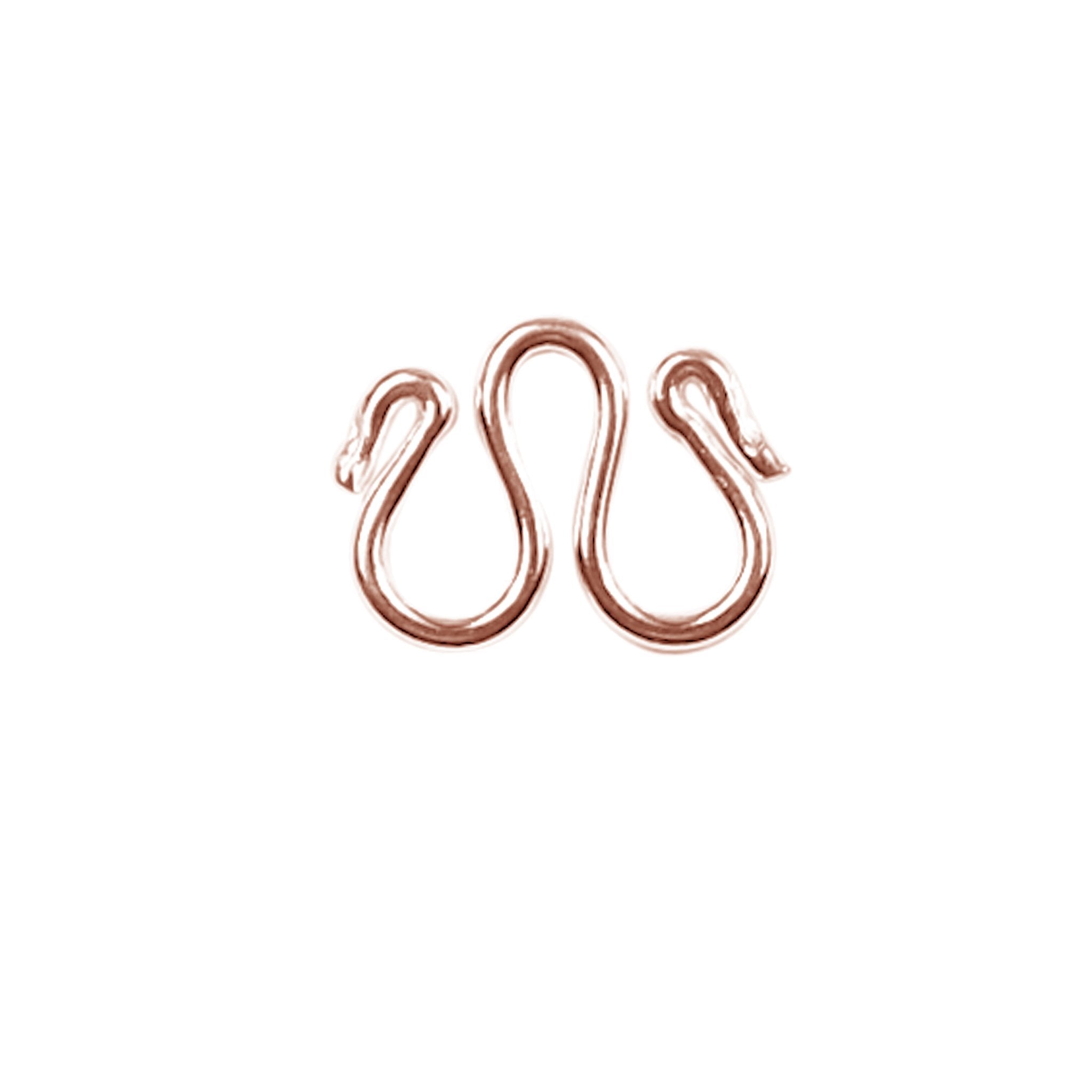 Rose Gold Overlay Over Copper hook for handmade jewelry crafted in India with polished finish