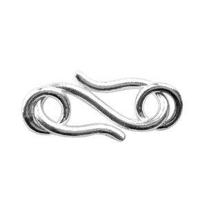 CSF-186-16MM Silver Overlay 'S' Hook Beads Bali Designs Inc