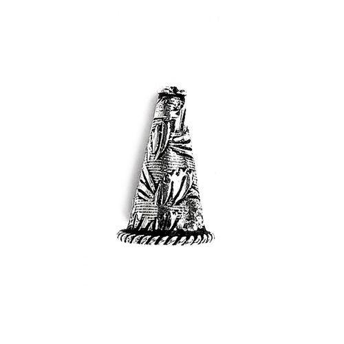 Silver Overlay Over Copper tapered decorative cone jewelry making supply India