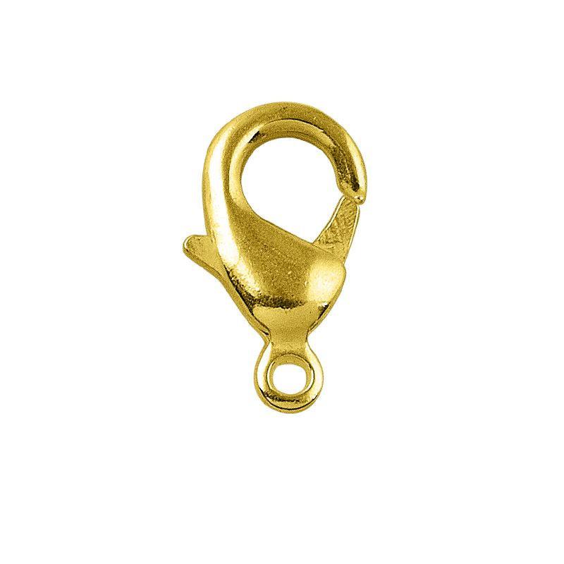 Elegant 18K Gold Overlay India Lobster Clasp For Jewelry With Polished Finish Handcrafted In India