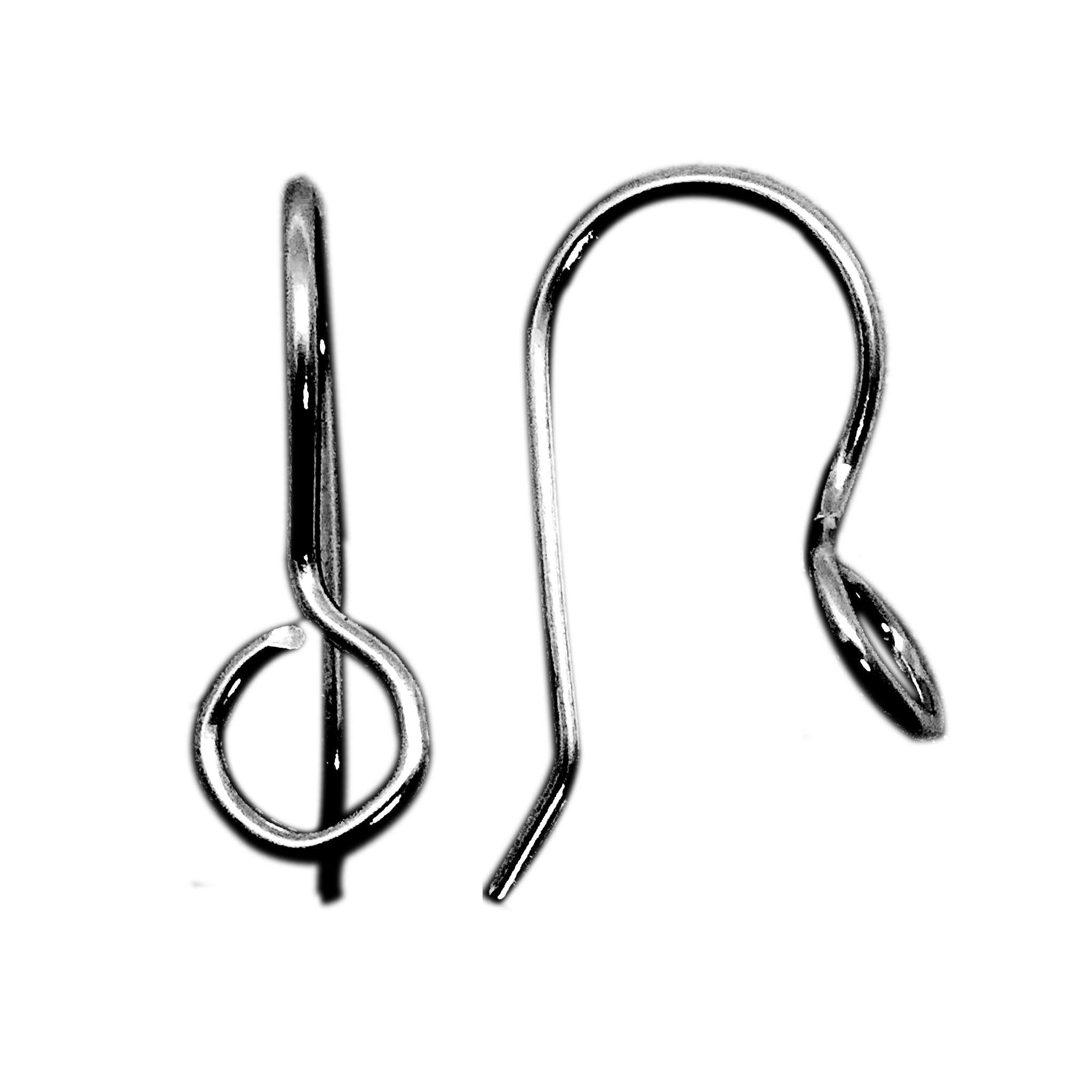 Handcrafted Black Rhodium Overlay Round Loop Earwire Jewelry Finding From India