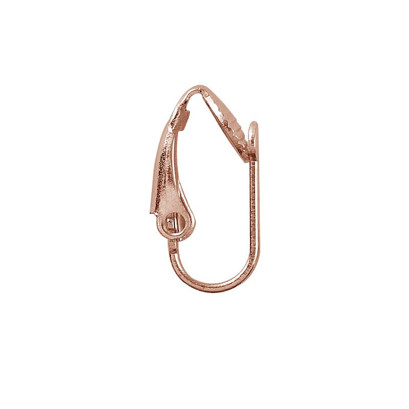 Handcrafted Rose Gold Overlay Clip Lever Earwire From India For Elegant Designer Earrings