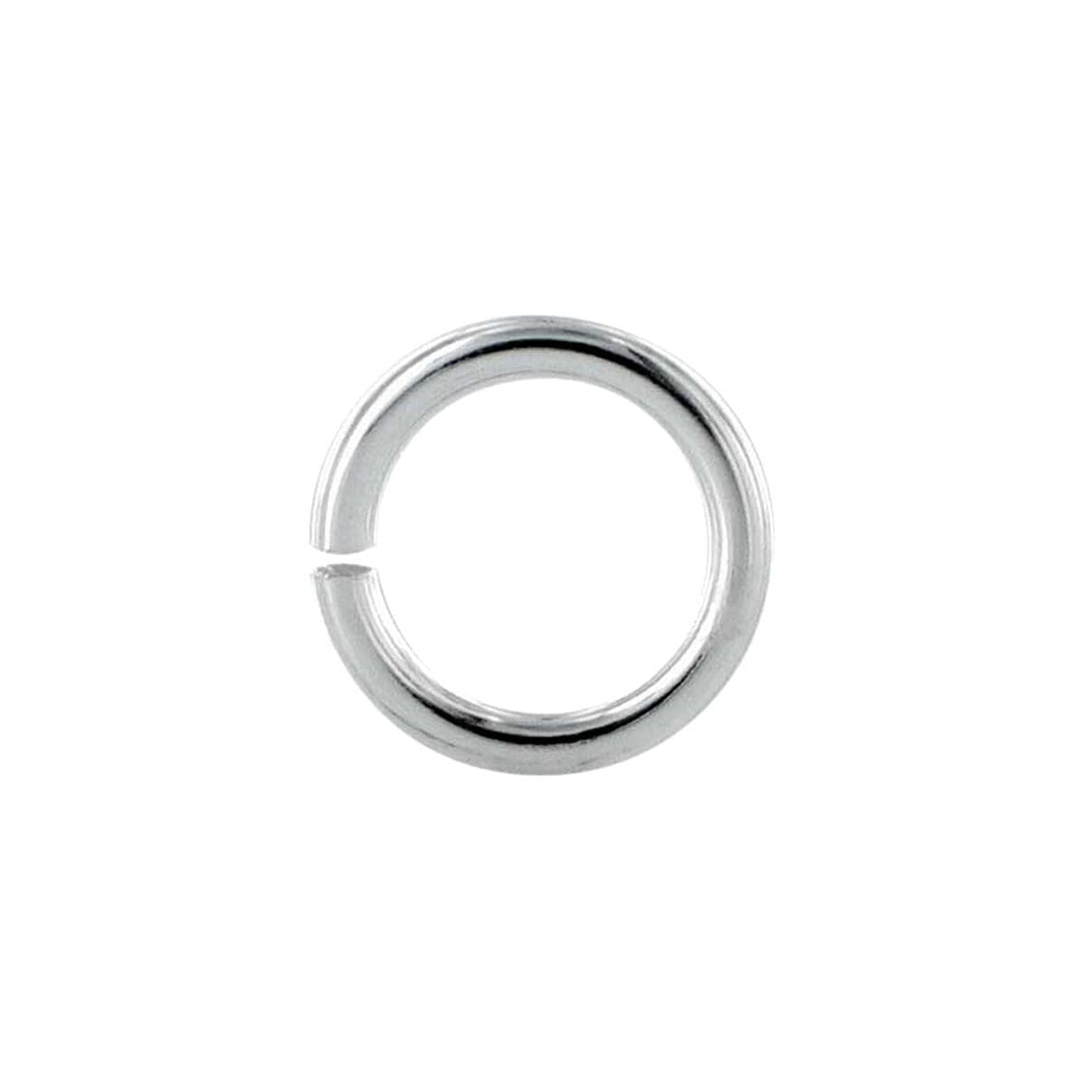 Polished stainless steel open jump ring for DIY jewelry making