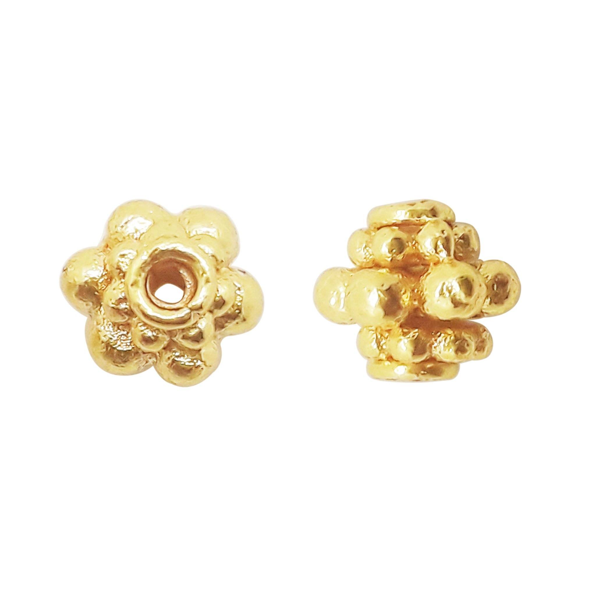 SG-147 18K Gold Overlay Spacers Beads Bali Designs Inc