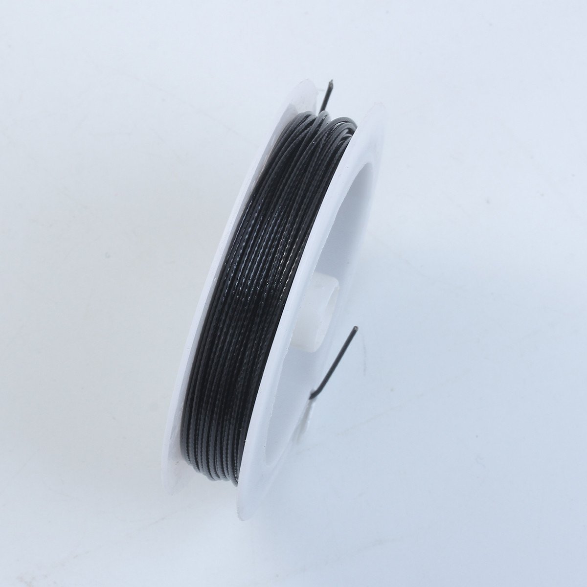 Handcrafted black rhodium overlay over copper 18 gauge jewelry wire spool with dark polished finish made in India