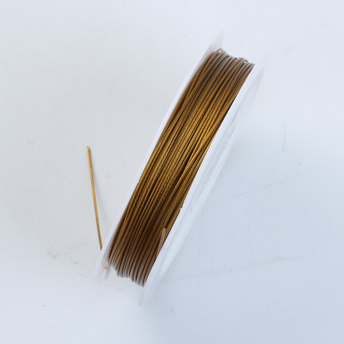 Vintage gold wire from India made with 18K gold overlay over copper 20 gauge for jewelry making