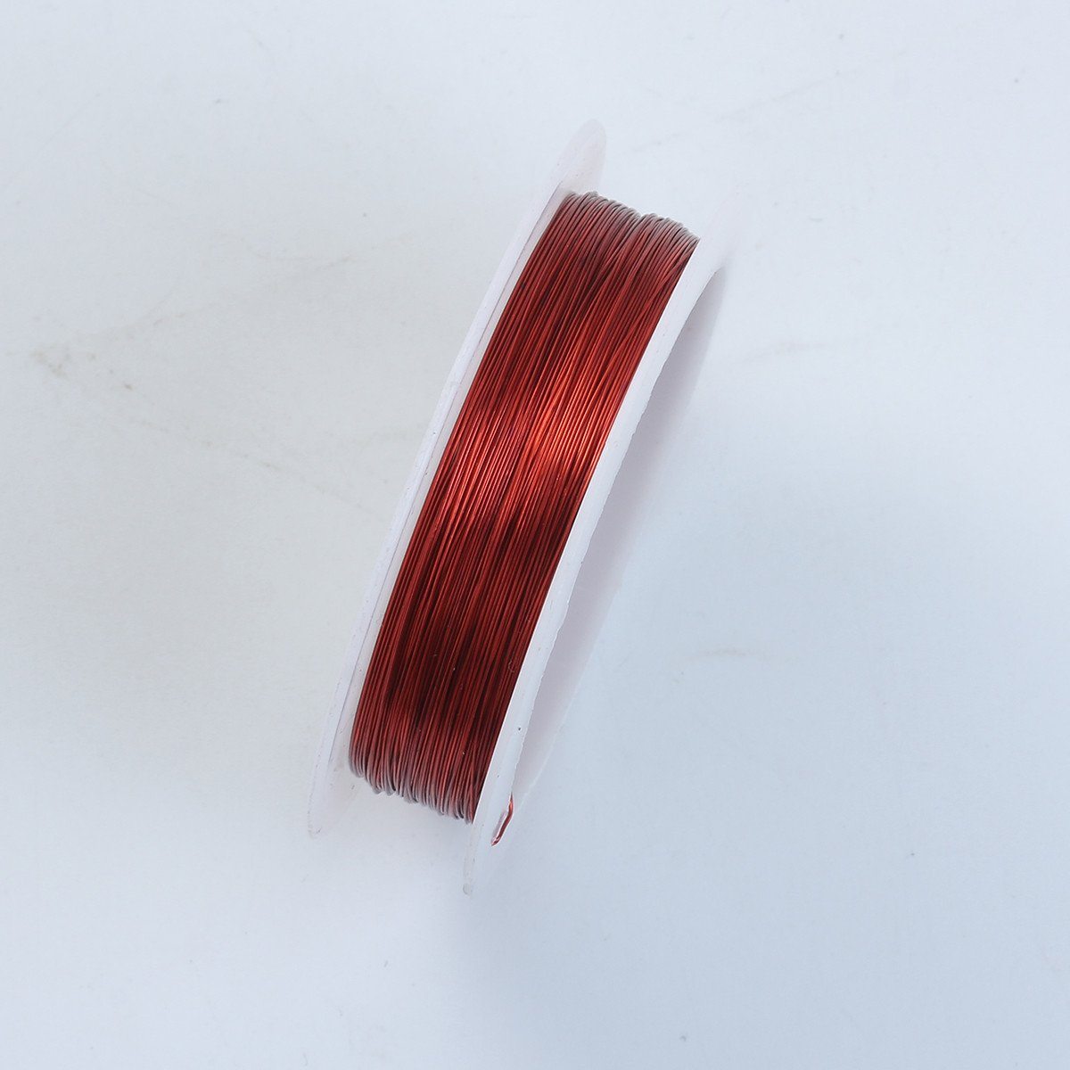 WOR-101-28G Orange Red Color Wire 28 Gauge Beads Bali Designs Inc