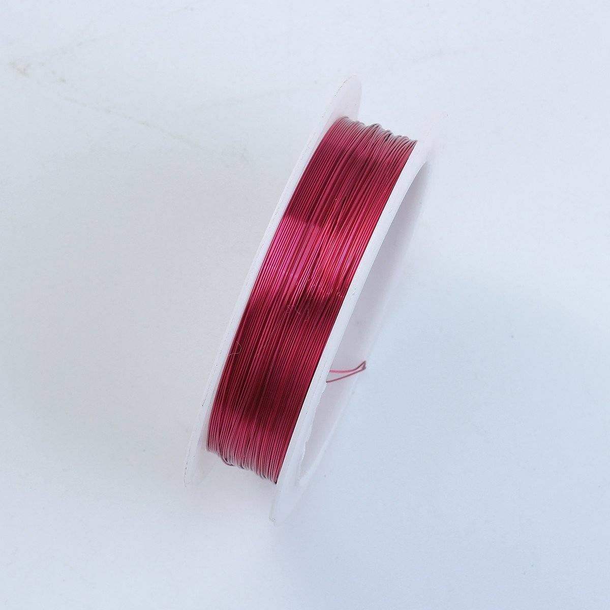 WR-101-28G Red Color Wire 28 Gauge Beads Bali Designs Inc