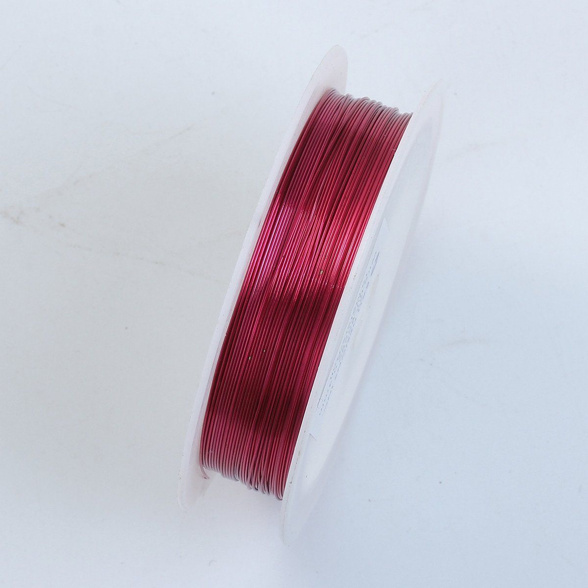 Bright red copper wire with silver overlay for DIY jewelry and crafts