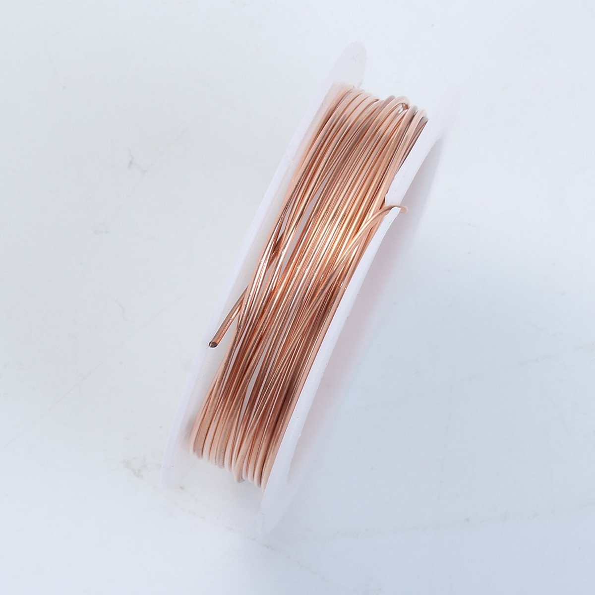 Rose gold color copper wire with silver overlay for jewelry making and DIY crafts