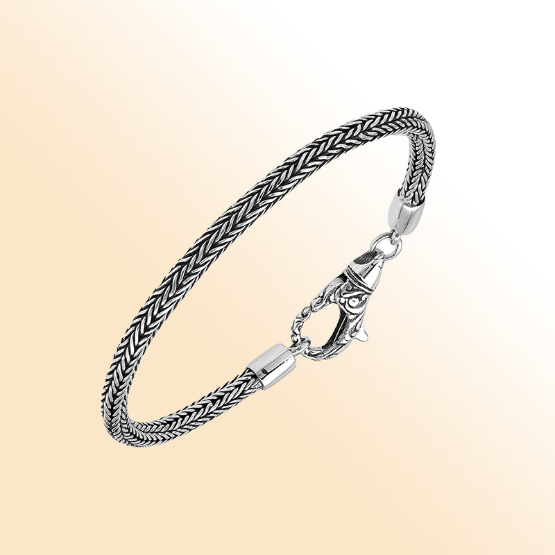 AB-1001-S-3.5MM-7 Sterling Silver Bracelet With Lobster Jewelry Bali Designs Inc 