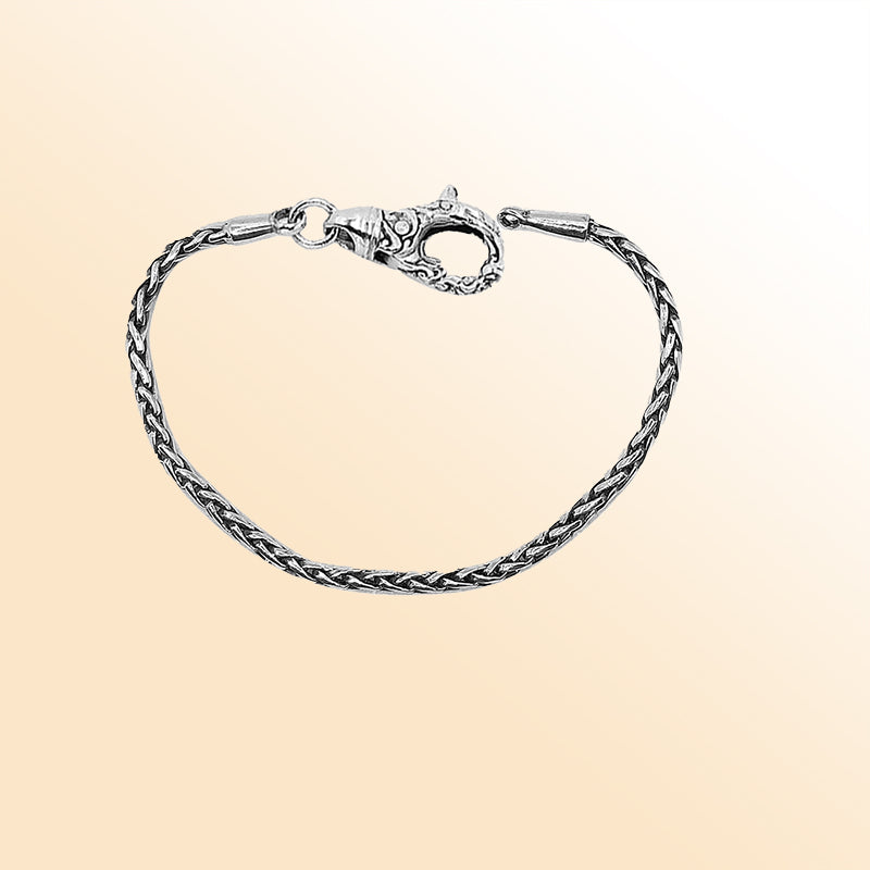 AB-1002-S-2.5MM-7 Sterling Silver Bracelet With Lobster Jewelry Bali Designs Inc 
