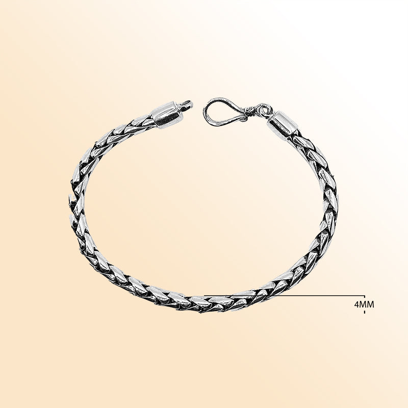 AB-1002-S-4MM-7 Sterling Silver Bracelet With Lobster Jewelry Bali Designs Inc 