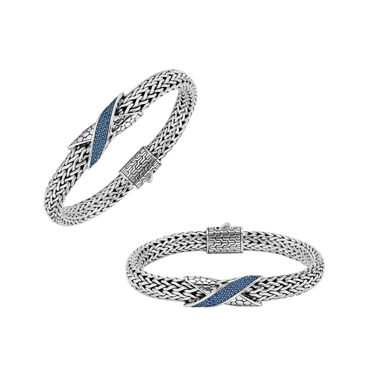 AB-1287-SP Sterling Silver Bracelet With Sapphire Q.