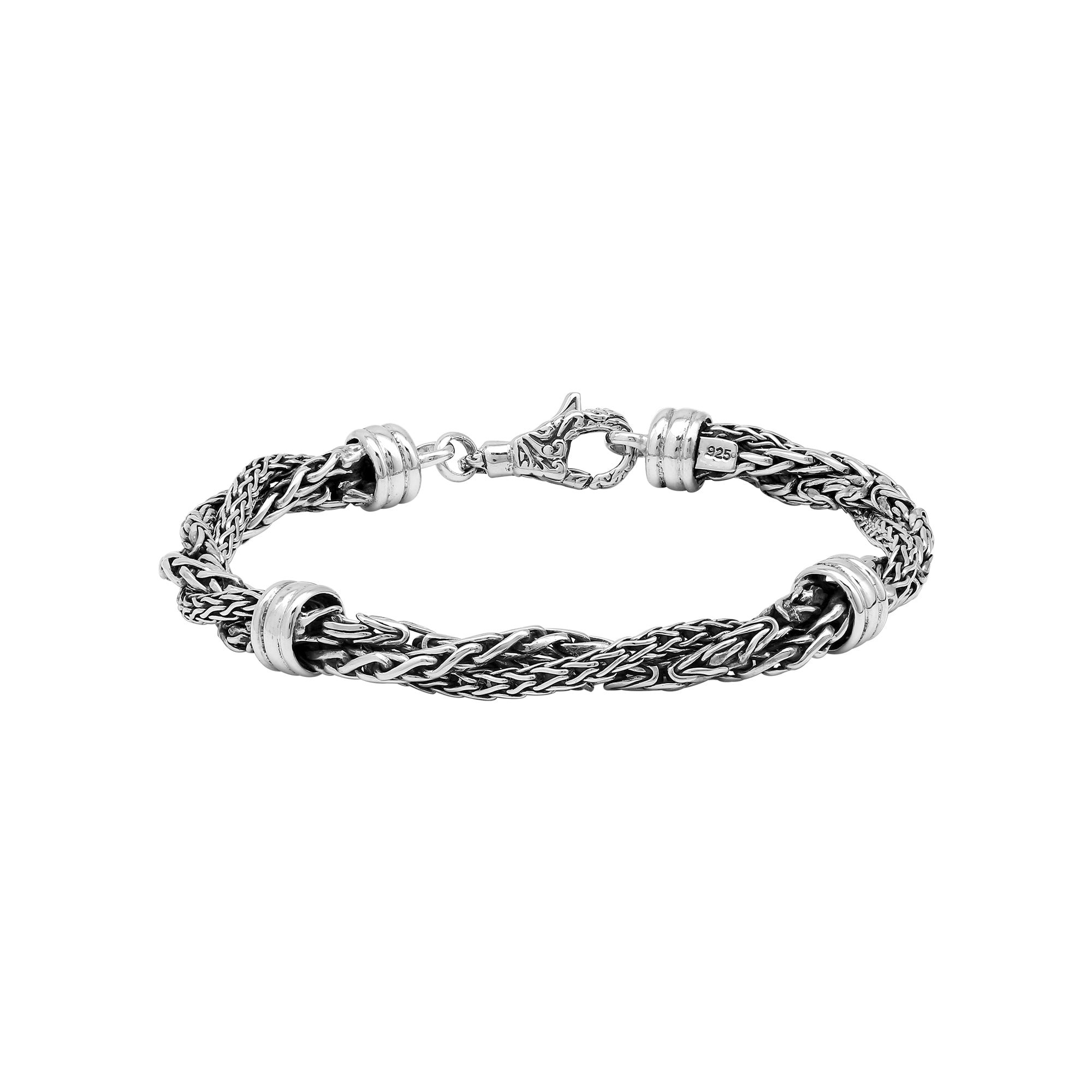 AB-1289-S Sterling Silver Bracelet With Lobster