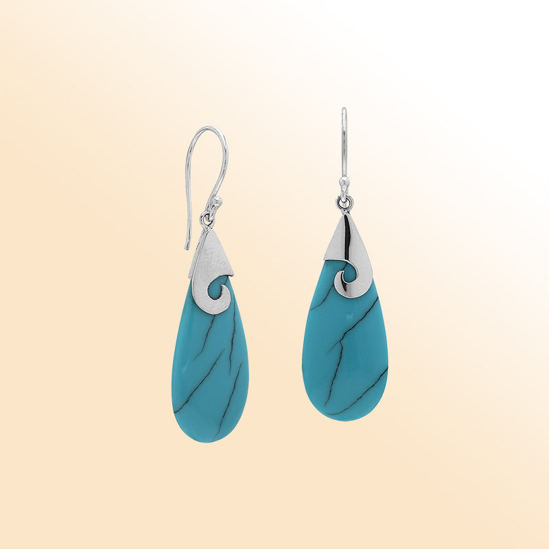 Sterling Silver Earring With Turquoise Shell Jewelry Bali Designs Inc 