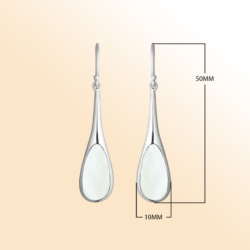 AE-1107-MOP Sterling Silver Earring With Mother Of Pearl Jewelry Bali Designs Inc 
