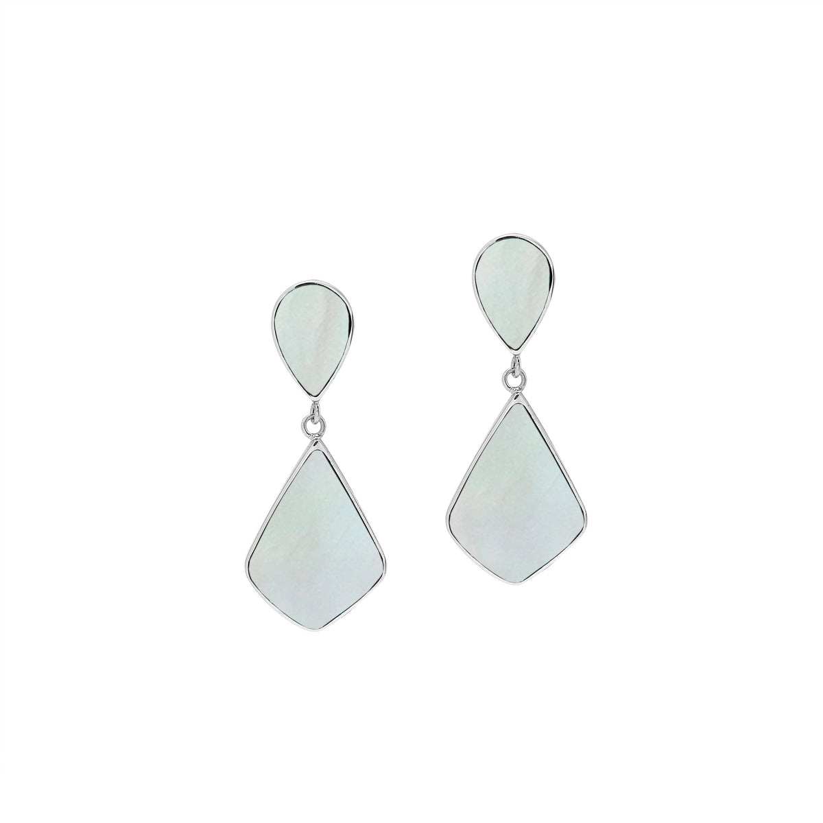 AE-1226-MOP Sterling Silver Earring With Mother Of Pearl