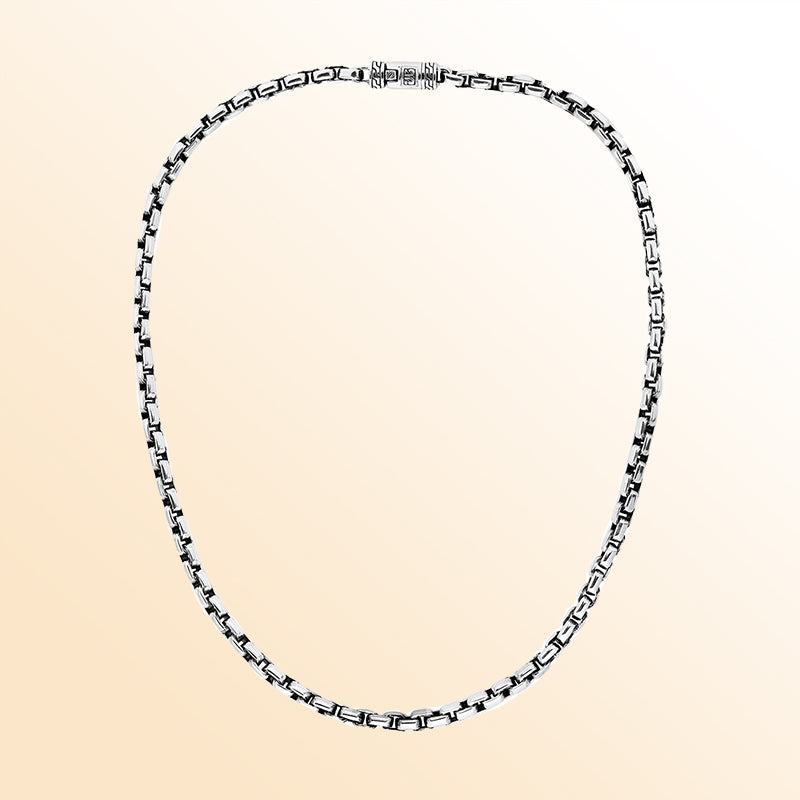 AN-1155-S-16" Bali Hand Crafted Sterling Silver cushion Chain Jewelry Bali Designs Inc 