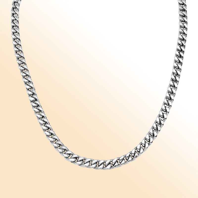 AN-1284-CZW Sterling Silver Necklace With White Cubic Zirconia Jewelry Bali Designs Inc 