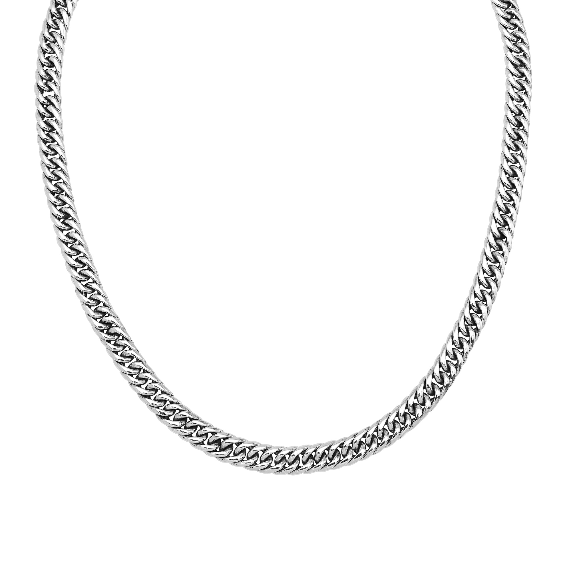 Handcrafted sterling silver woven chain necklace with detailed Balinese clasp, artisan jewelry from Bali.