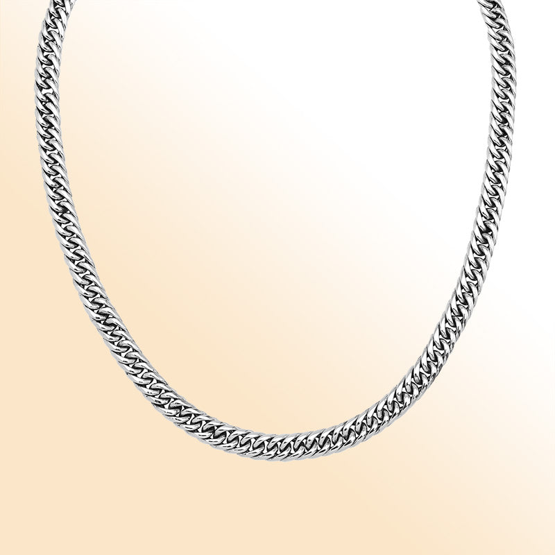 Handcrafted sterling silver woven chain necklace with detailed Balinese clasp, artisan jewelry from Bali.