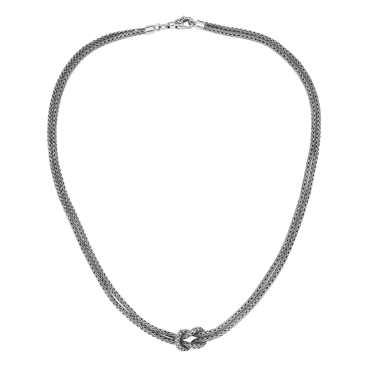 Sterling Silver 2.5MM Handcrafted Bali Necklace with Lobster Lock
