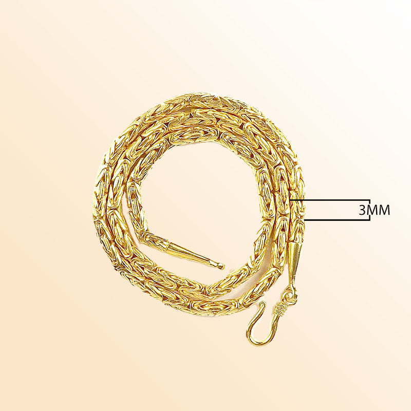 ANGF-1000-S-16" 18K Gold Overlay Chain Jewelry Bali Designs Inc 